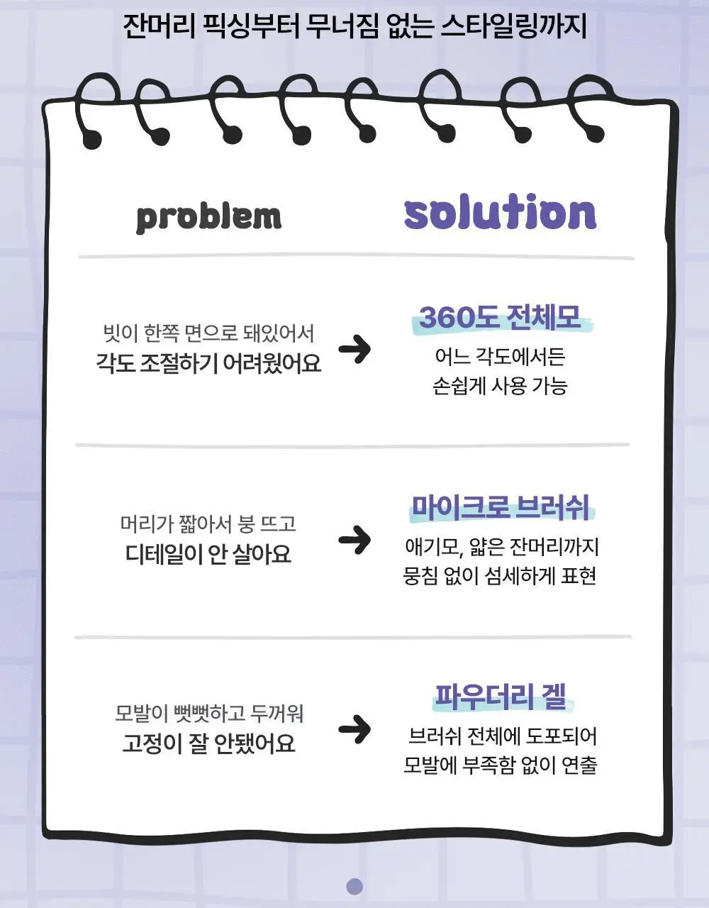 [쿠로미 에디션] 달리프 글램 듀얼 픽스 헤어 마스카라 10ml (+쿠로미 키캡키링 증정) 상세페이지 11